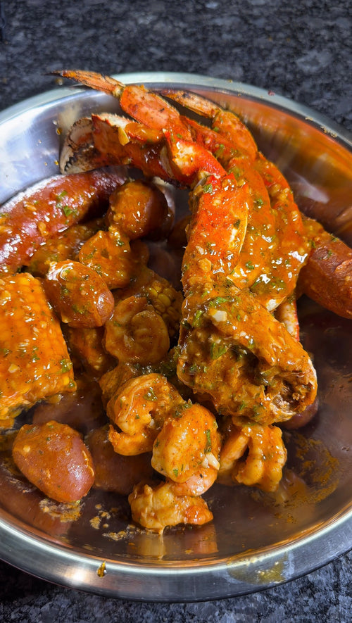 Seafood bake recipe (heat level: medium)
